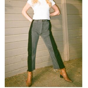 EB Denim black & black two toned denim